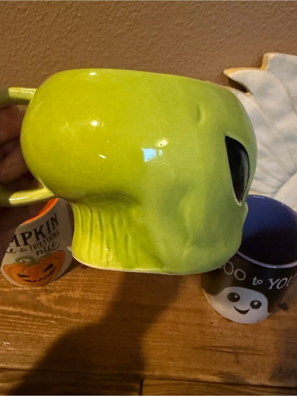 Roswell Alien Mug and 2 Spectrum Halloween Mugs Pumpkin and Boo!
